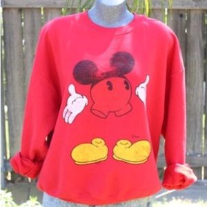 Junkfood Red Disney Mickey Mouse Sweatshirt